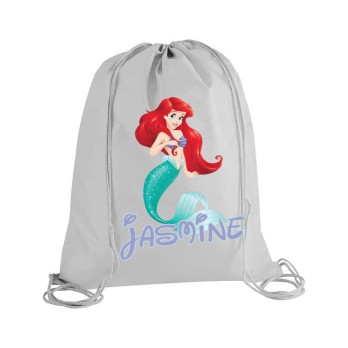 Sacca Zaino in Nylon Sirenetta Ariel Personalizzabile  - 5 pz