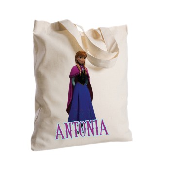 Borsa Shopper Frozen Anna in Tessuto Personalizzabile 2 pz