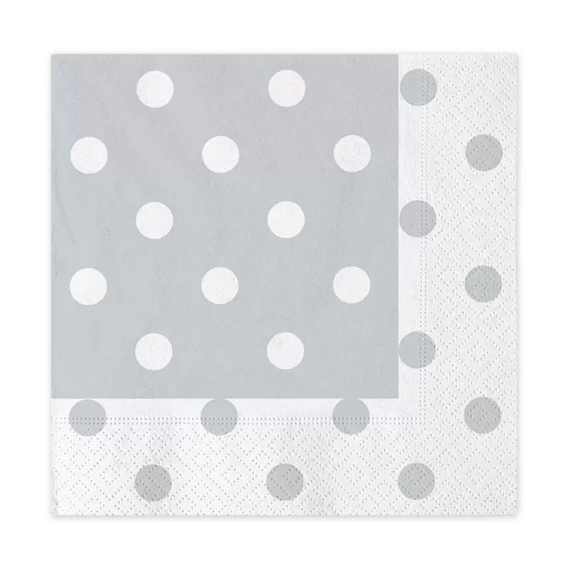 KIT N 2 COORDINATO TAVOLA NATALE E CAPODANNO POIS ARGENTO DECORAZIONE FESTA 