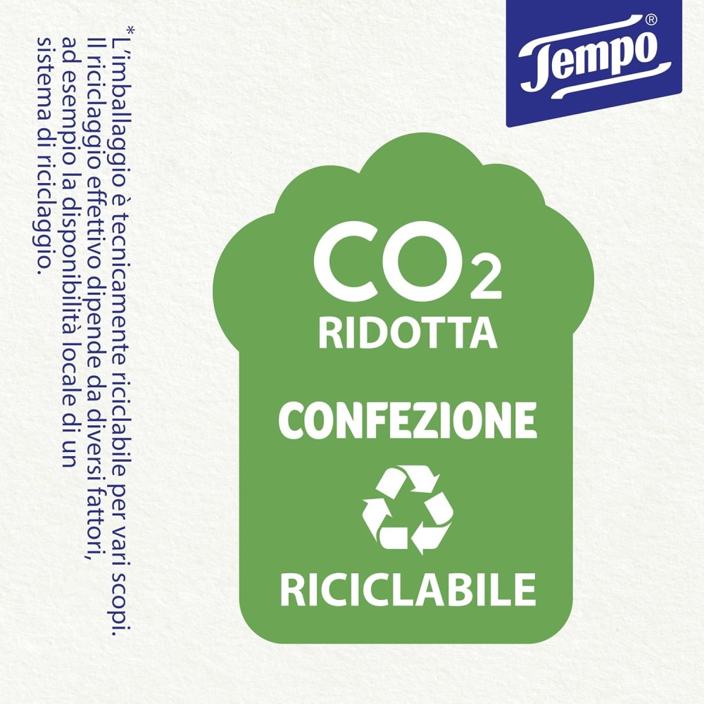 Tempo Fazzoletti Tascabili 144 Pz da 8 Fazzoletti