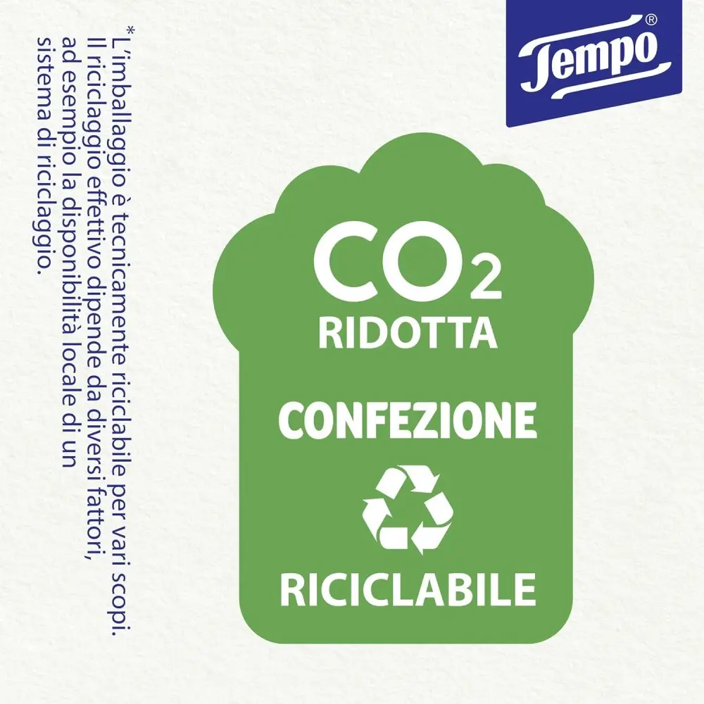 Tempo Fazzoletti Tascabili 144 Pz da 8 Fazzoletti