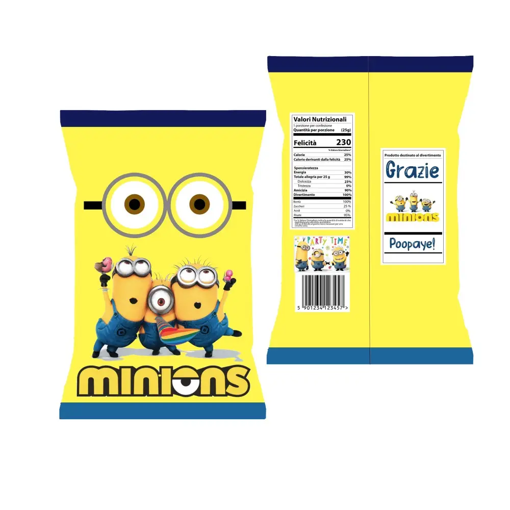 Patatine Minions cattivissimo me  - 10 pz