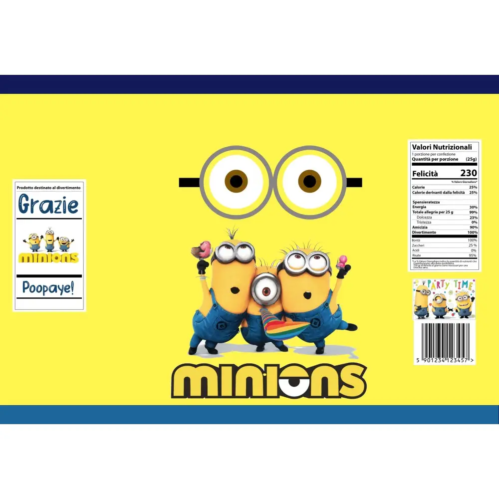 Patatine Minions cattivissimo me  - 10 pz