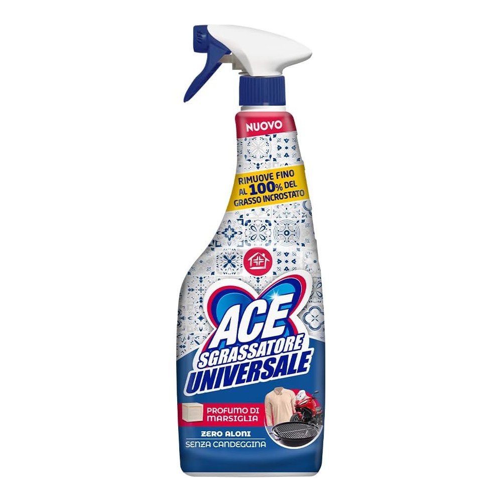 Ace Spray Sgrassatore Universale 8Pz 60ml Profumo di Marsiglia
