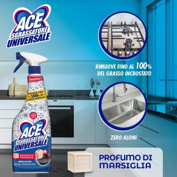 Ace Spray Sgrassatore Universale 8Pz 60ml Profumo di Marsiglia
