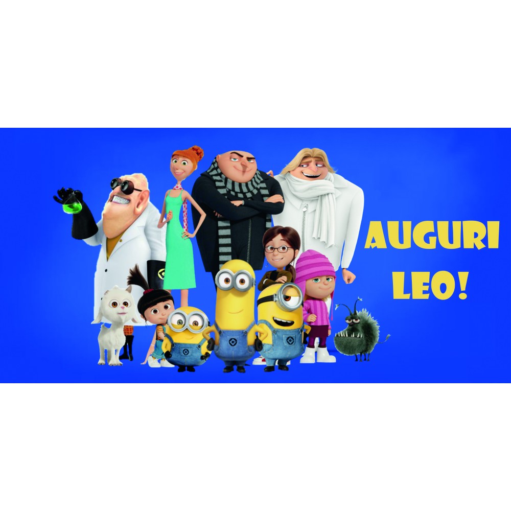 Striscione Banner Minions Cattivissimo Me Personalizzabile