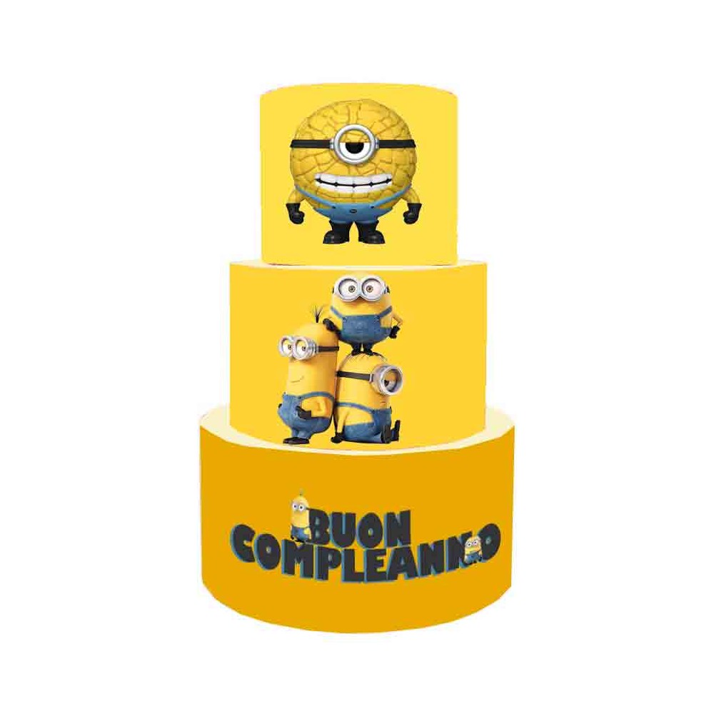 Torta Scenografica Cattivissimo me 4 Minions