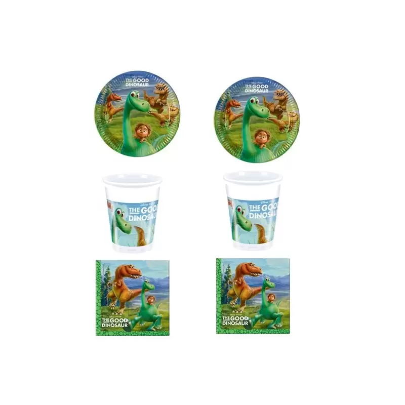 KIT N2 COORDINATO TAVOLA COMPLEANNO THE GOOD DINO FESTA PARTY BAMBINI BAMBINO