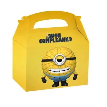 Box Cattivissimo me 4 Minions per caramelle e pop corn - 1 pz