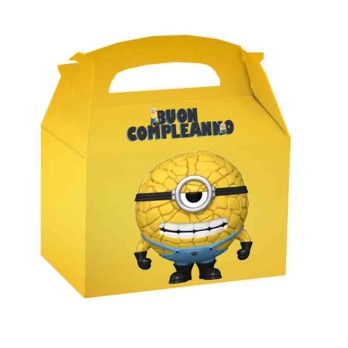 Box Cattivissimo me 4 Minions per caramelle e pop corn - 12 pz