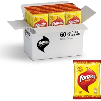 Fonzies Gli Originali Mais al Formaggio multipack 60 bustine da 23,5g
