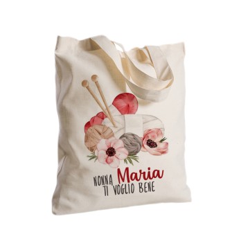 Borsa Shopper in Tessuto Personalizzabile festa dei nonni 2 pz