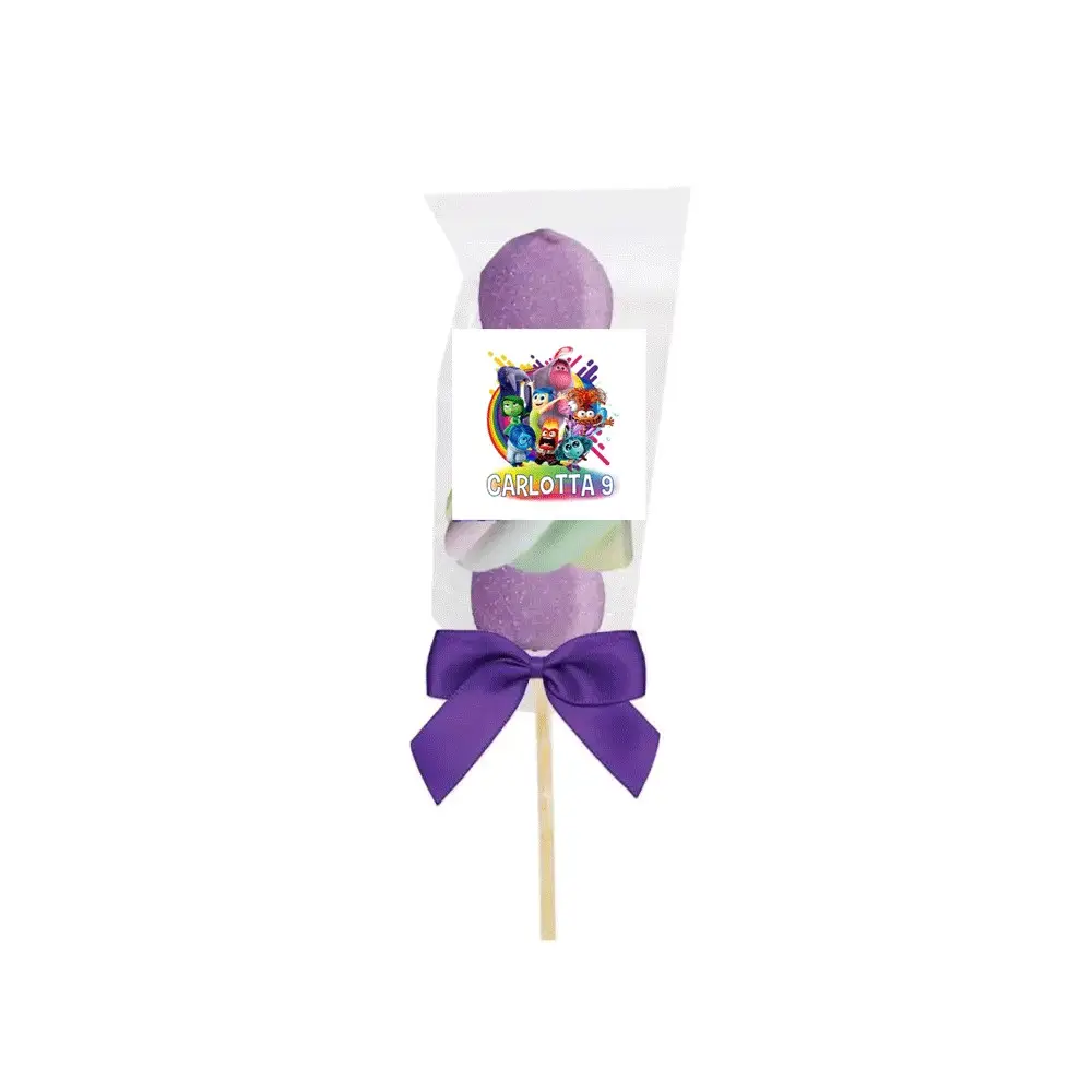 Spiedini di Marshmallow Inside out 2 Personalizzabili kit Fai da te