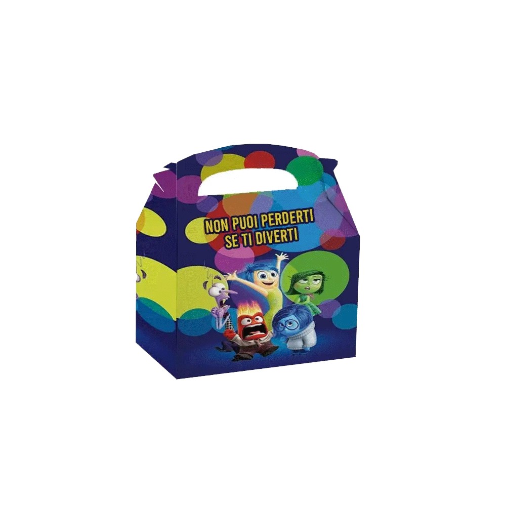 Box scatola Inside out 2 con merendine e succhi di frutta - 6 pz