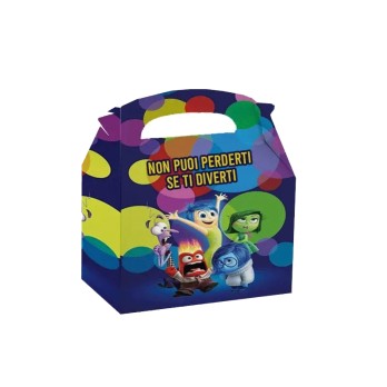 Box scatola Inside out 2 con merendine e succhi di frutta - 6 pz