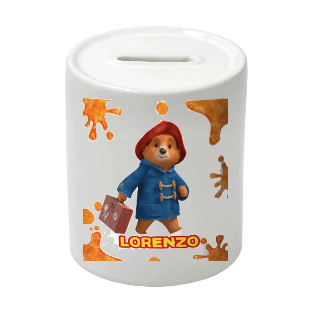 Salvadanaio in Ceramica Paddington personalizzabile