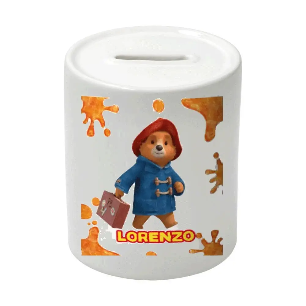 Salvadanaio in Ceramica Paddington personalizzabile