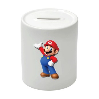 Salvadanaio in Ceramica Super Mario personalizzabile
