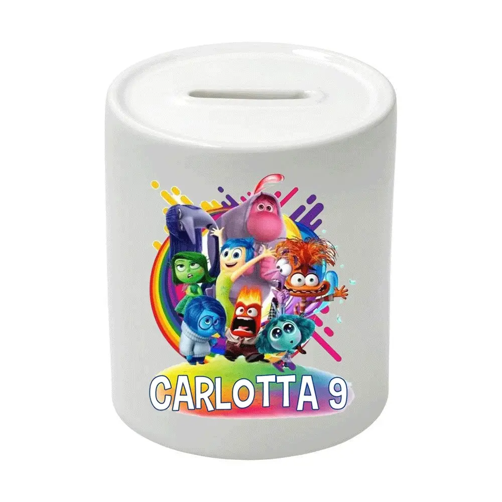 Salvadanaio in Ceramica Inside out 2 personalizzabile