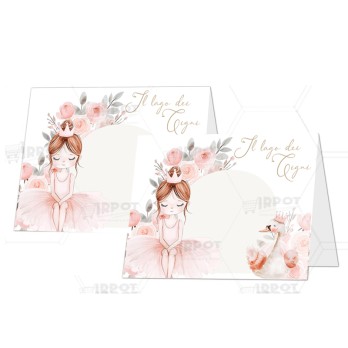Targhetta Segnaposto Ballerina lago dei cigni - 1 PZ