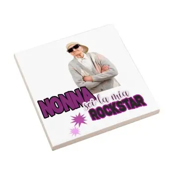 Mattonella festa dei nonni 15×15 cm personalizzabile con foto