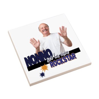 Mattonella festa dei nonni 15×15 cm personalizzabile con foto