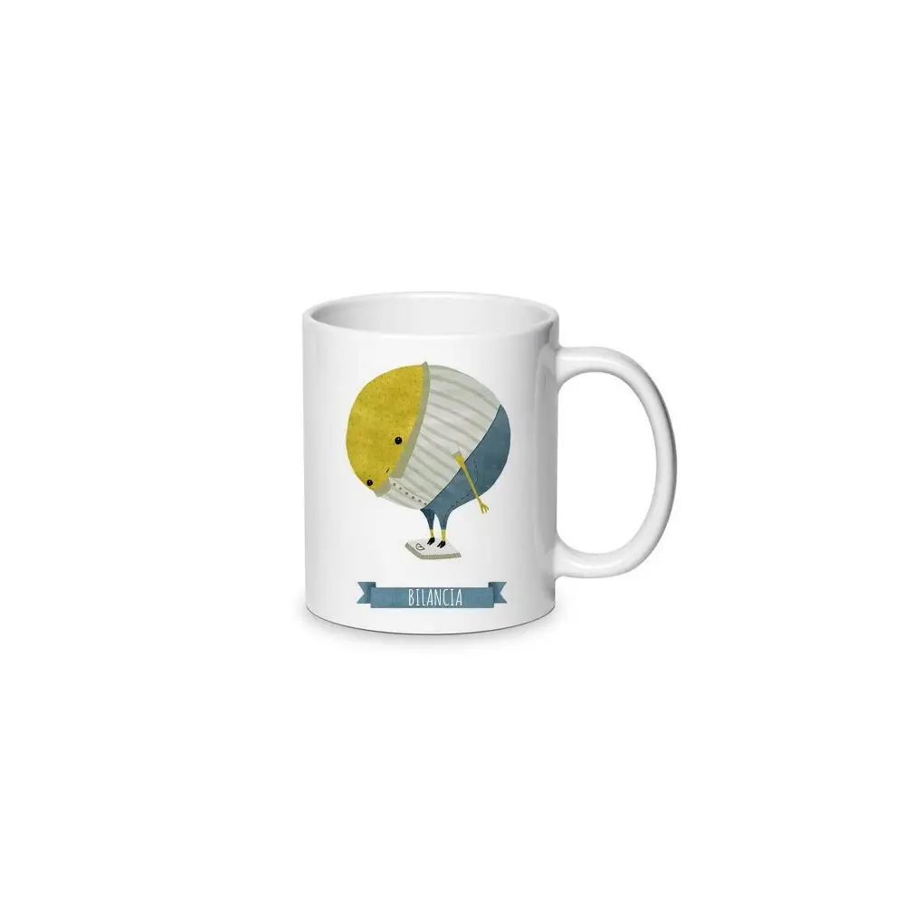 Tazzina per caffè in ceramica zodiaco - bilancia 80ml - 1pz