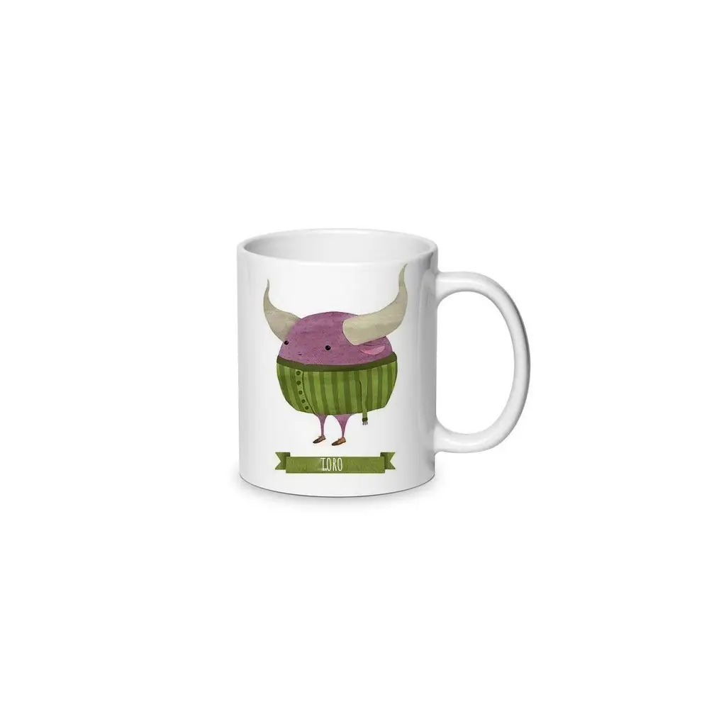 Tazzina per caffè in ceramica zodiaco - toro 80ml - 1pz