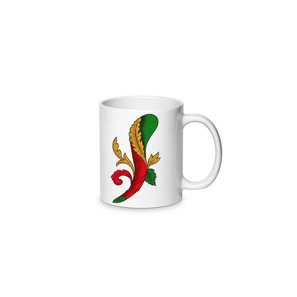 Tazzina per caffè in ceramica asso di bastoni 80ml - 1pz
