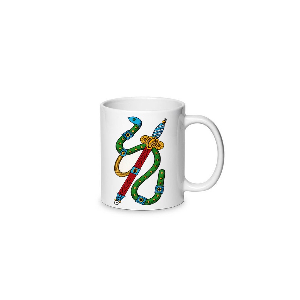 Tazzina per caffè in ceramica asso di spade 80ml - 1pz