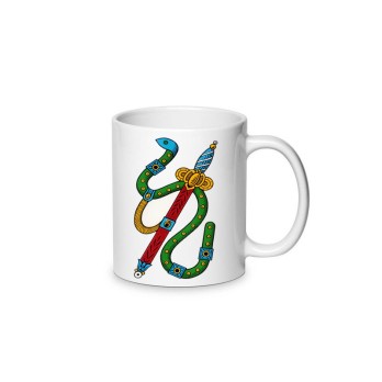 Tazzina per caffè in ceramica asso di spade 80ml - 1pz