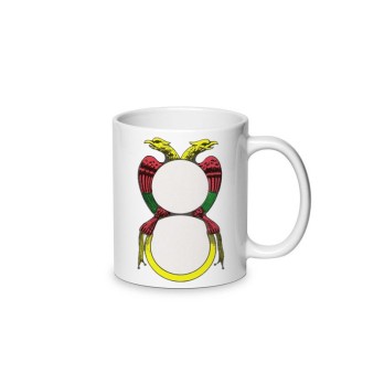 Tazzina per caffè in ceramica asso di denari 80ml - 1pz