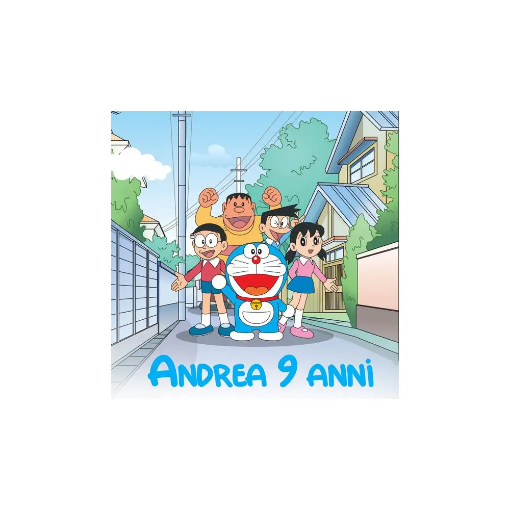 48 Adesivi Personalizzabili Doraemon