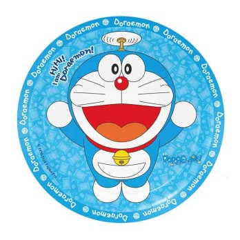Kit per 24 persone Doraemon con piatti dessert