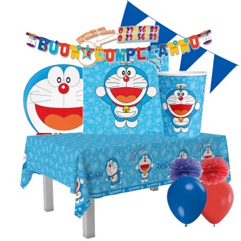 Kit per 8 bambini completo a tema Doraemon
