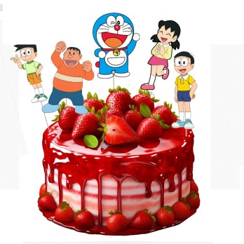 Cake Topper Picks Doraemon - 5pz