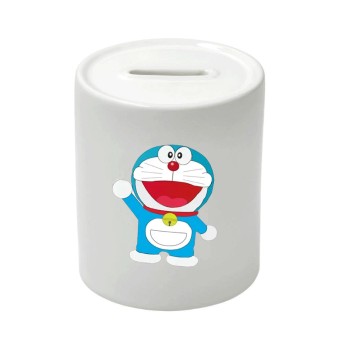 Salvadanaio in Ceramica Doraemon personalizzabile