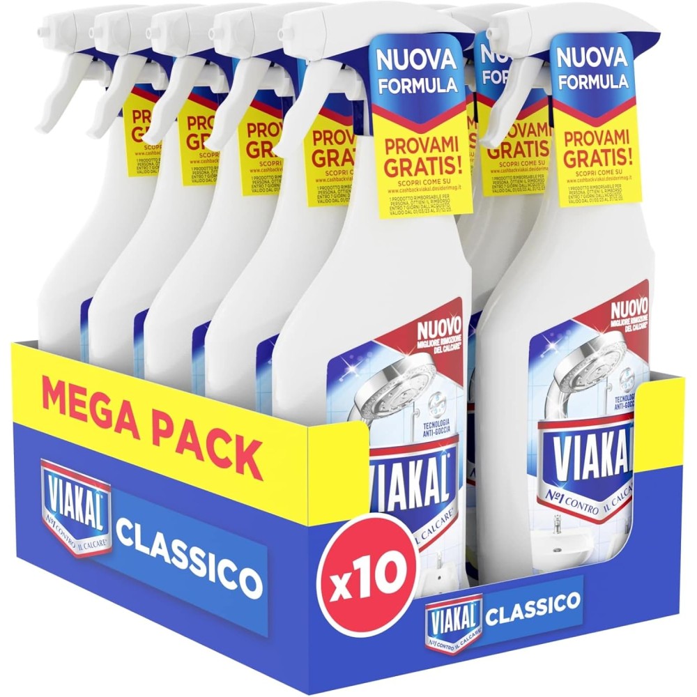 Viakal Classico Spray Anticalcare Confezione da 10 X 470ml