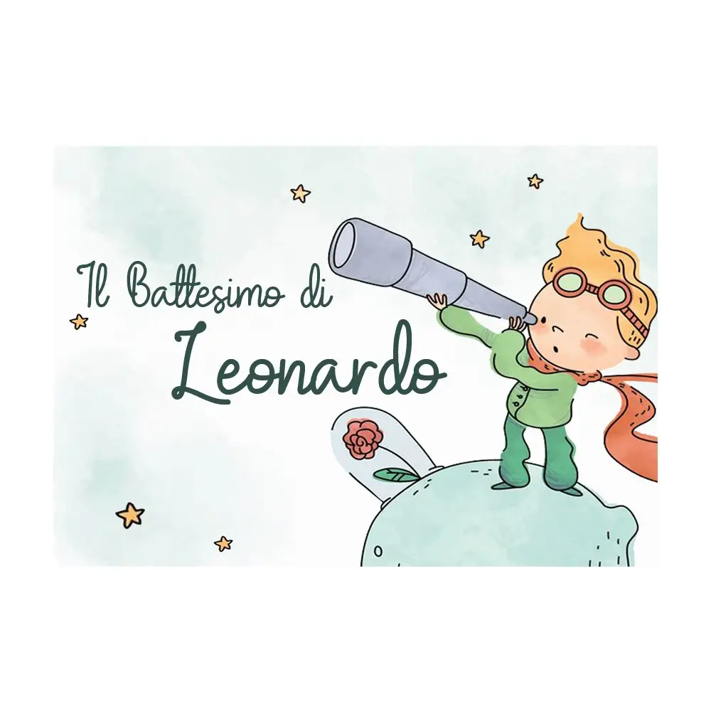 Cialda Rettangolare Piccolo Principe new personalizzabile