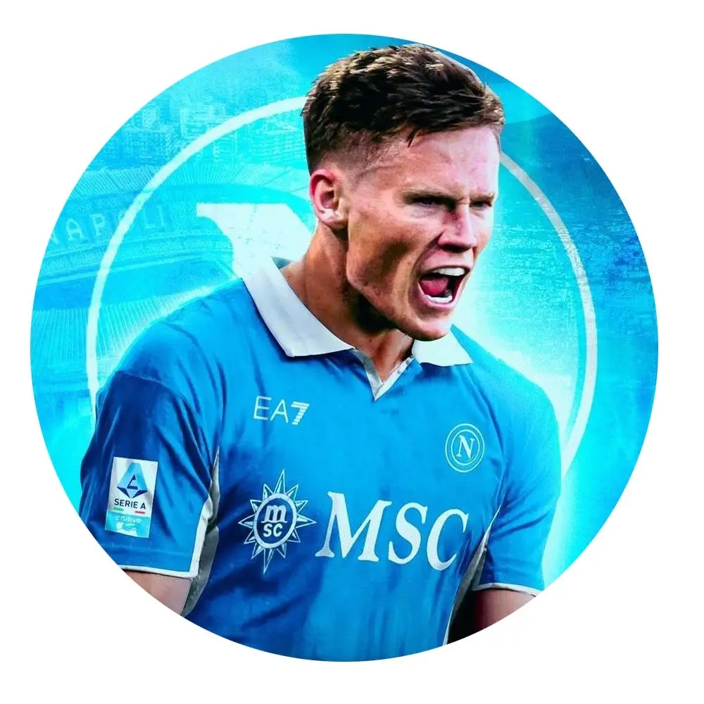 Cialda tonda calcio Mc Tominay Napoli personalizzata