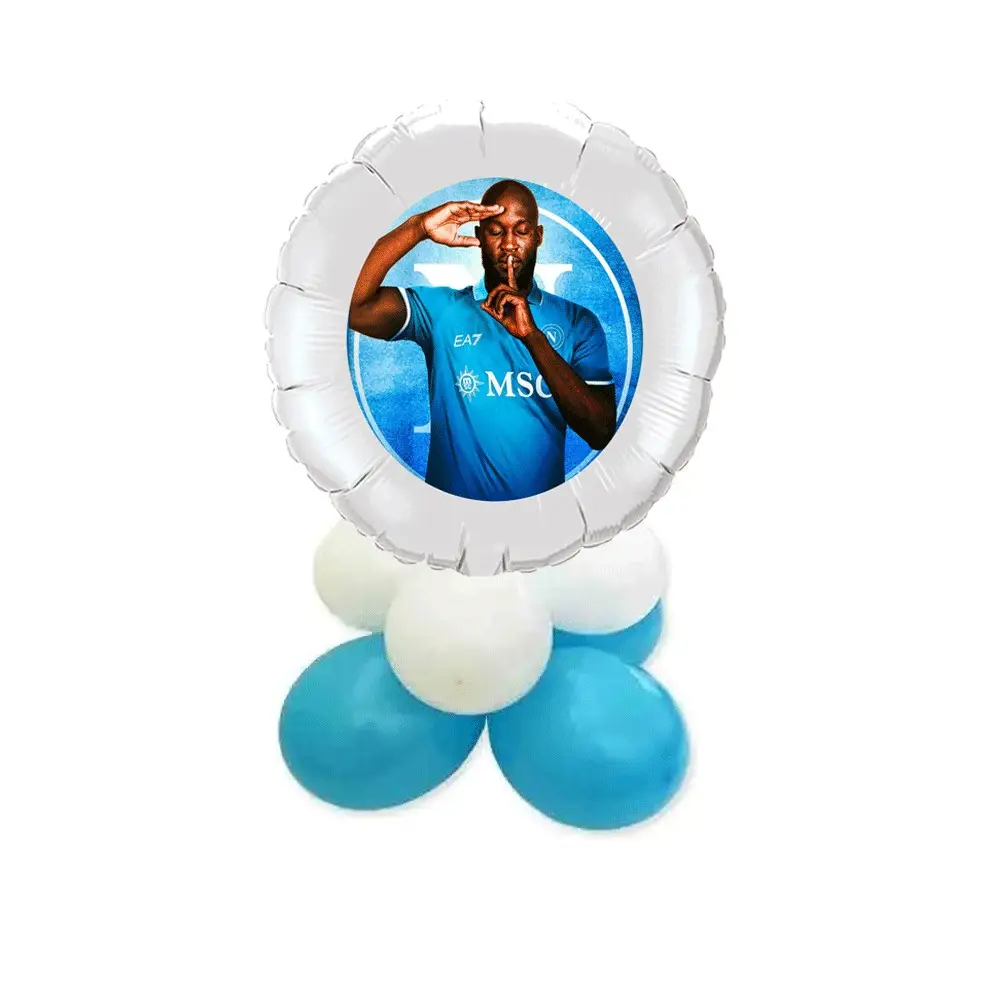 Centrotavola di Palloncini Napoli Lukaku
