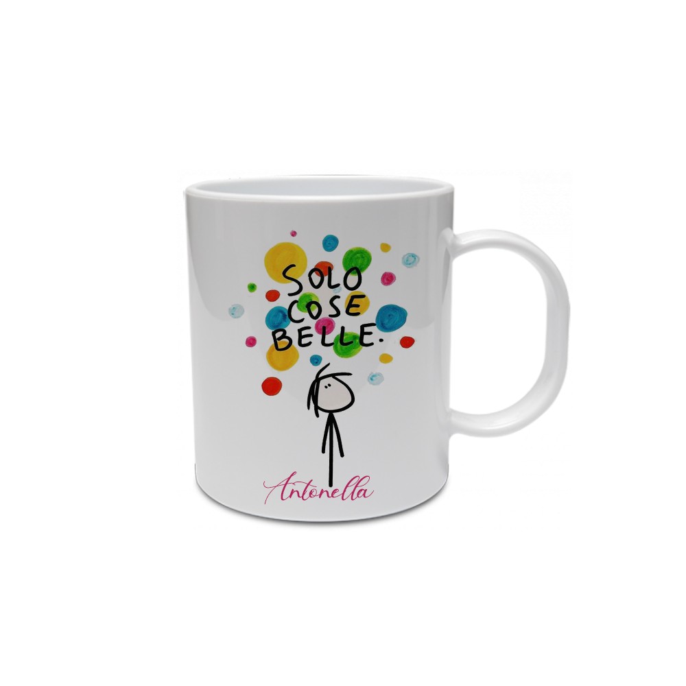 Tazza "solo cose belle" Personalizzabile con nome