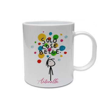 Tazza "solo cose belle" Personalizzabile con nome