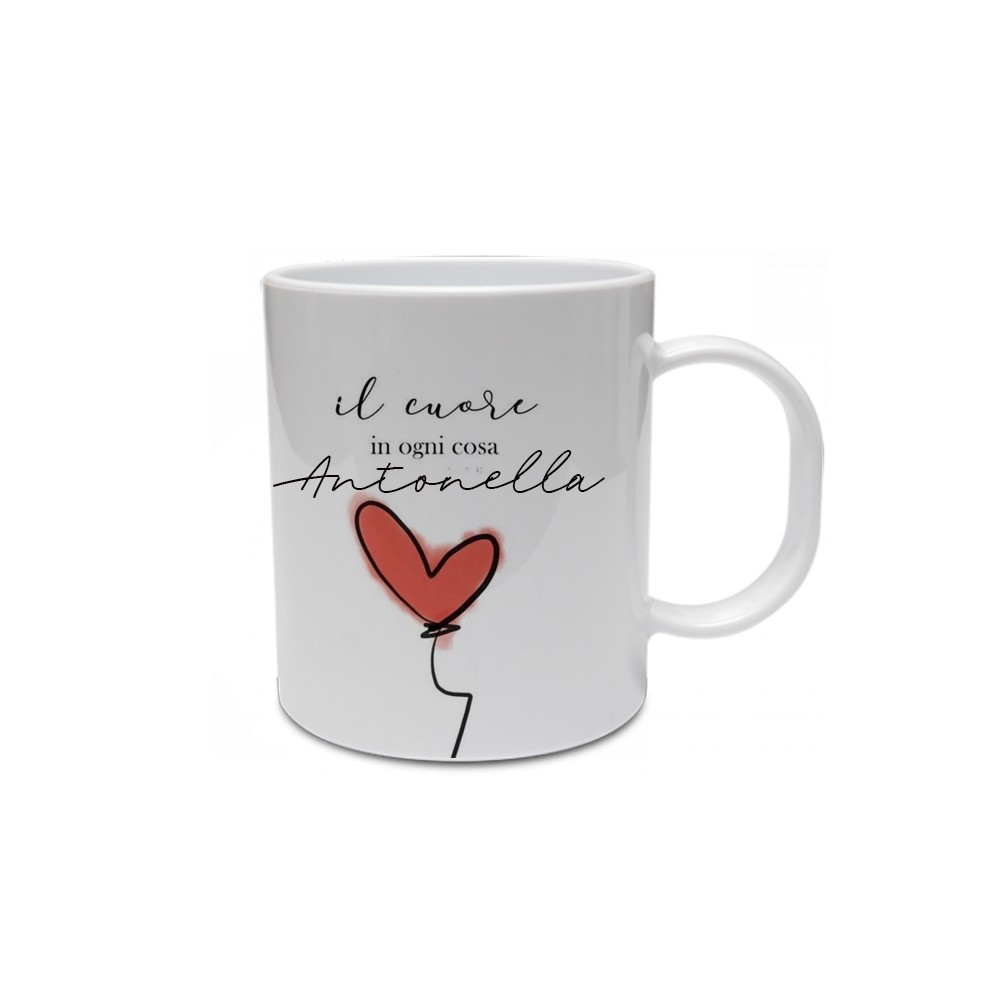 Tazza cuore Personalizzabile con nome