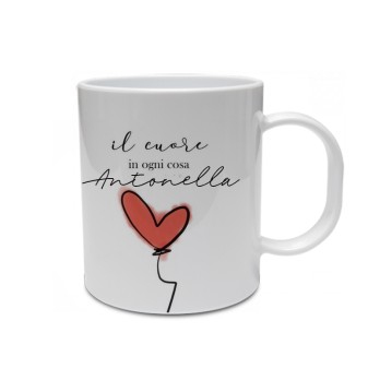 Tazza cuore Personalizzabile con nome