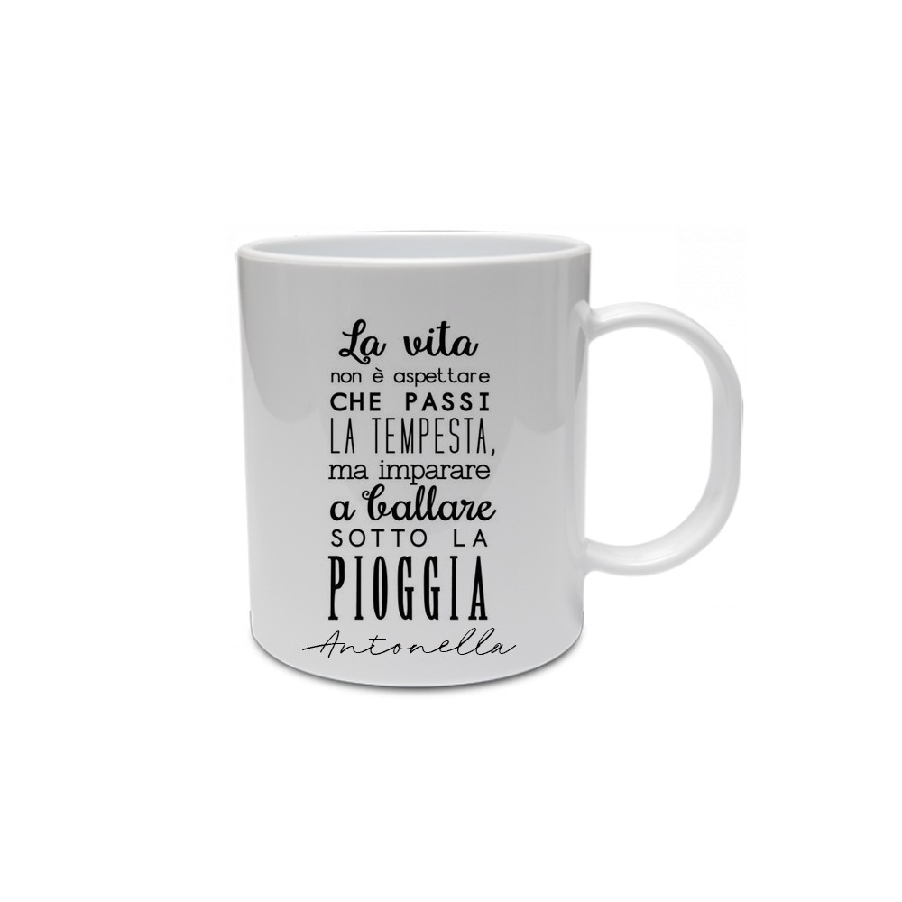 Tazza Personalizzabile "la vita" con nome