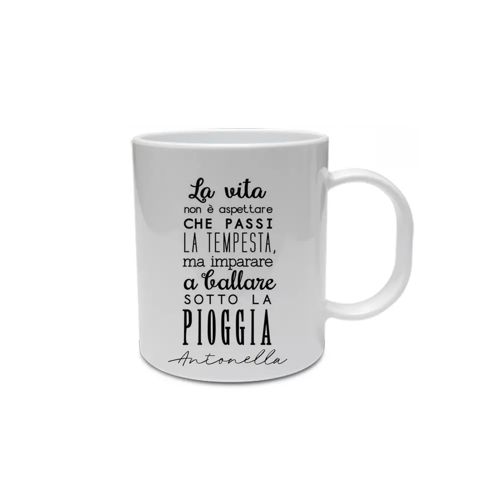 Tazza Personalizzabile "la vita" con nome