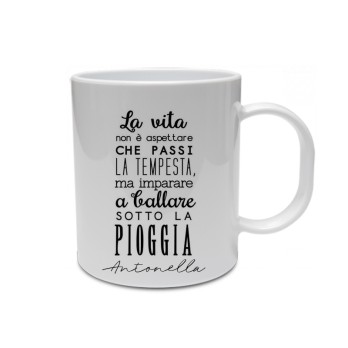 Tazza Personalizzabile "la vita" con nome