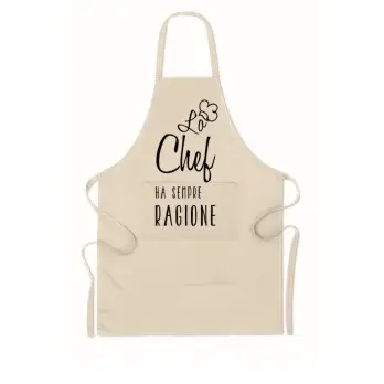 Grembiule personalizzabile "lo chef ha sempre ragione"