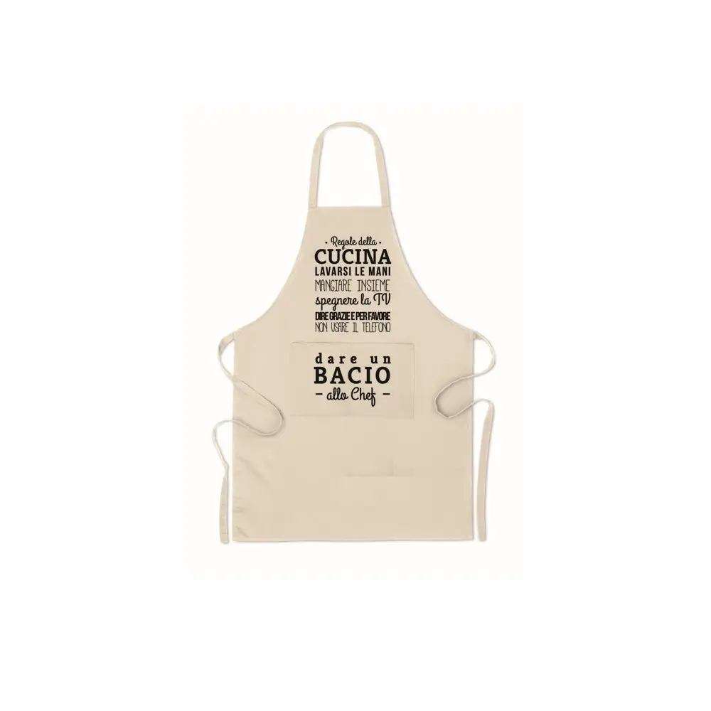 Grembiule personalizzabile "regole della cucina"